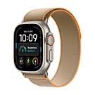 Apple Watch Ultra 4 GPS + Cellular Koperta 49mm z Tytanu w kolorze Naturalnym z Opaską Trail w kolorze Piasku - S/M - MJAJ4QP/A