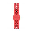 Apple Pasek sportowy Nike w kolorze Bright Crimson/Gym Red do Apple Watch do koperty 45 mm - rozmiar uniwersalny - MPHA3ZM/A
