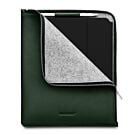 Woolnut - skórzany zapinany pokrowiec do iPad Pro 12,9" 3,4,5 generacja (zielony) - WNUT-IPD12-F-706-GN