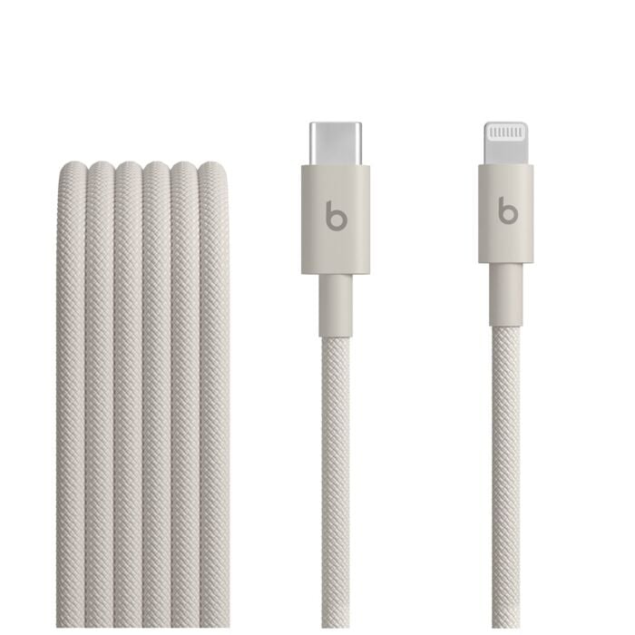 Apple Beats Pleciony przewód USB-C na Lightning (1,5m) - Błyskawiczny beż - MDGL4EE/A - zdjęcie 1 z 3