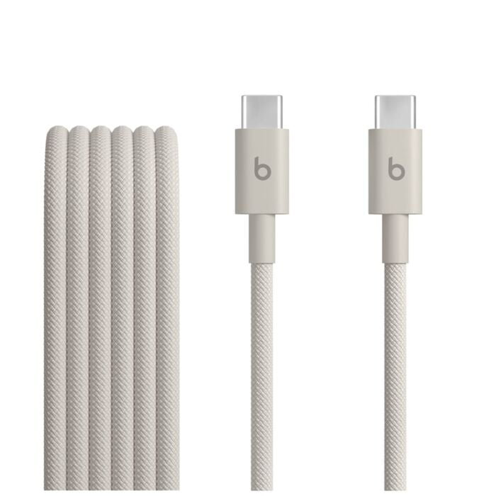 Apple Beats Pleciony przewód USB-C na USB-C (1,5m) - Błyskawiczny beż - MDGD4EE/A - zdjęcie 1 z 3