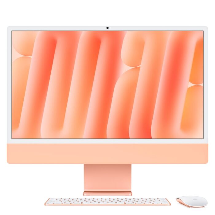 Apple iMac 24" 4,5K Retina M4 10-core CPU + 10-core GPU / 16GB / 256GB / Gigabit Ethernet / Pomarańczowy (Orange) - CPO - Outlet - FWV83LL/A/Z242 - zdjęcie 1 z 8
