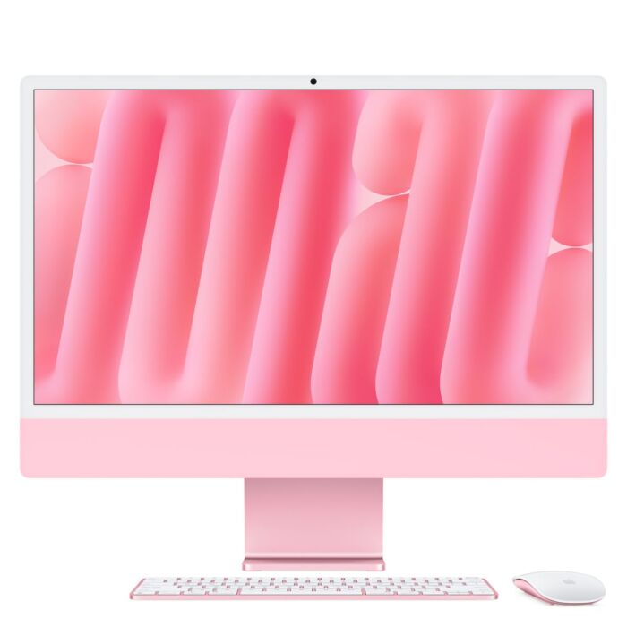 Apple iMac 24 4,5K Retina M4 10-core CPU + 10-core GPU / 16GB / 256GB / Gigabit Ethernet / Różowy (Pink) - FWV43LL/A - zdjęcie 1 z 8