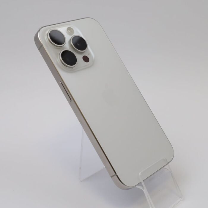 Apple iPhone 15 Pro 128GB Tytan biały (White Titanium) - IPN15PWRM/E/2 - zdjęcie 1 z 6