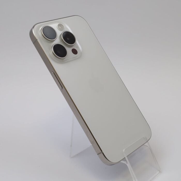 Apple iPhone 15 Pro 128GB Tytan biały (White Titanium) - IPN15PWRM/E/5 - zdjęcie 1 z 5