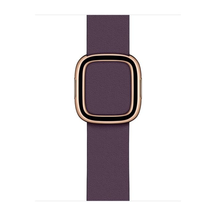 Apple Pasek z klamrą nowoczesną w kolorze śliwki do koperty 38mm / 40mm / 41mm / 42mm - rozmiar S – Outlet - 923-03627/X548 - zdjęcie 1 z 3