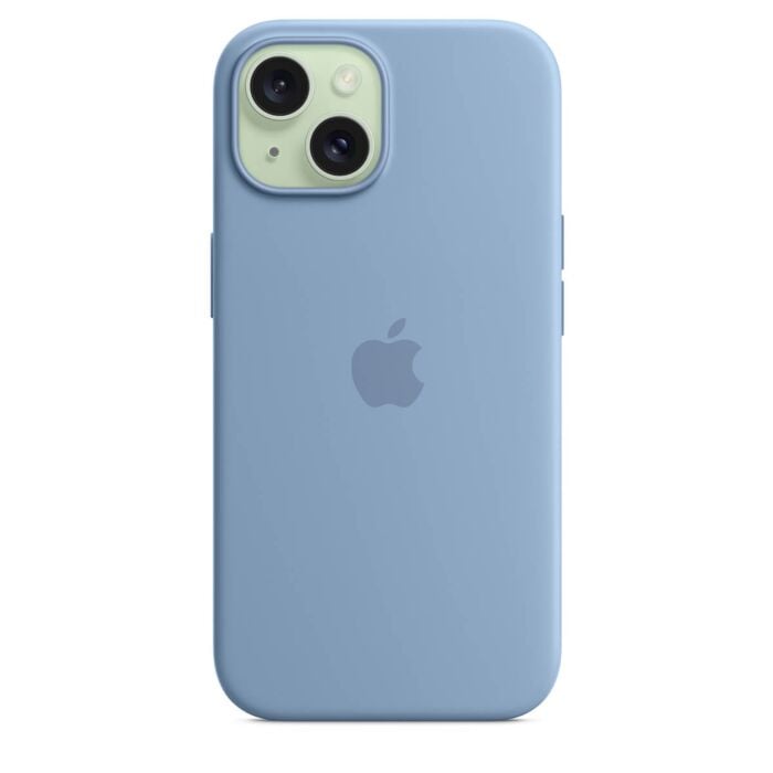 Apple Silikonowe etui do iPhone 15 Plus z MagSafe – Zimowy błękit - OUTLET - MT193ZM/A/X644 - zdjęcie 1 z 6