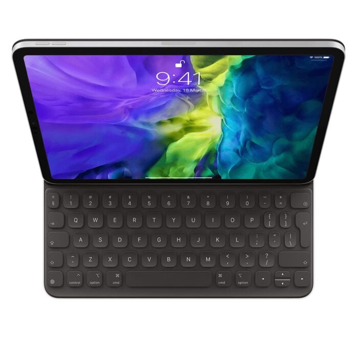 Apple Smart Keyboard Folio Etui do iPad Air 11 (M2), Air (4/5-generacji) i iPad Pro 11 (3/4-generacji) - angielski (międzynarodowy) - Czarne – Outlet - MXNK2Z/A/E - zdjęcie 1 z 4
