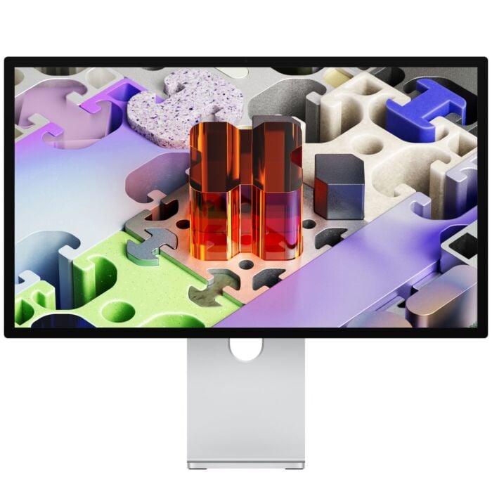 Apple Studio Display Monitor 27" XDR 5K - Ekran ze szkłem standardowym - podstawka z regulacją pochylenia i wysokości / Srebrny (Silver) - MFEL4RC/A - zdjęcie 1 z 9