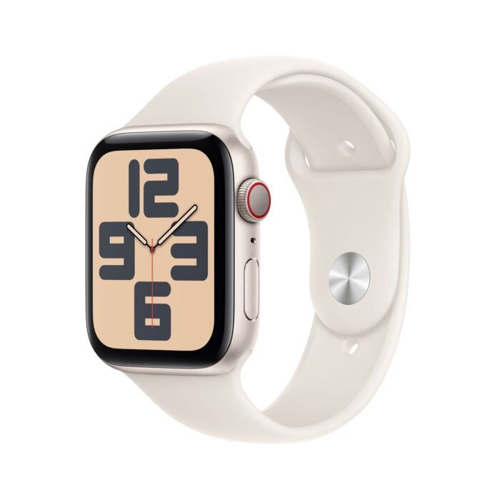 Apple Watch SE (2-gen) GPS + Cellular Koperta 40mm z Aluminium w kolorze Księżycowej poświaty z Paskiem sportowym w kolorze Księżycowej poświaty - S/M - Outlet - MXGJ3ET/A/W294 - zdjęcie 1 z 7