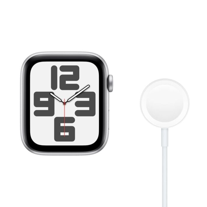 Apple Watch SE GPS + Cellular Koperta 44mm z Aluminium w kolorze Srebrnym - bez paska – Outlet - MXSE44S/K/W379 - zdjęcie 1 z 3