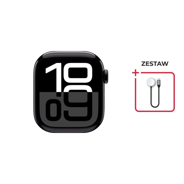 Apple Watch Series 10 GPS Koperta 46mm z Aluminium w kolorze Onyksu + Satechi Ładowarka Magnetyczna - AW10J1/X/ST - zdjęcie 1 z 5