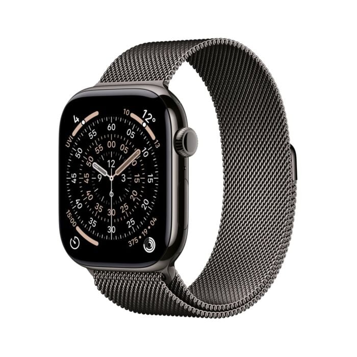 Apple Watch Series 11 GPS + Cellular Koperta 46mm z Tytanu w kolorze Łupku z Bransoletą mediolańską w kolorze łupku - S/M – Outlet - MFD34MP/A/W338 - zdjęcie 1 z 8
