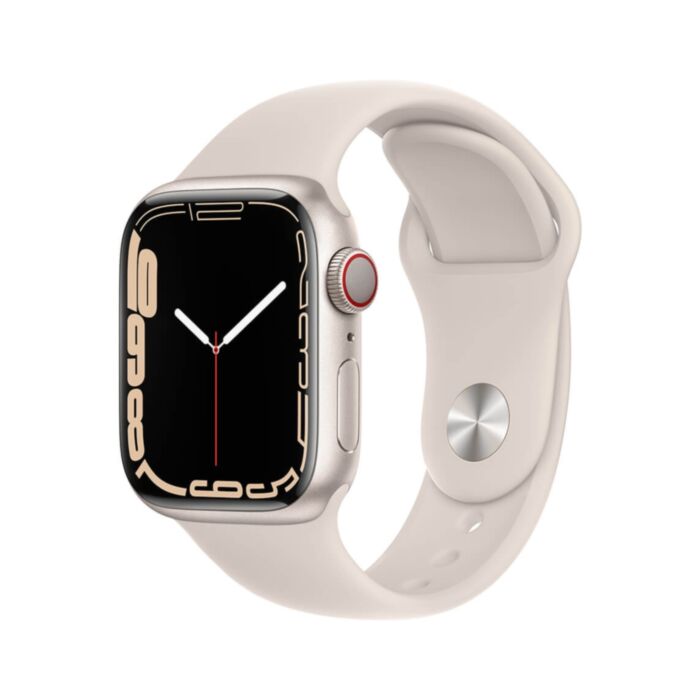 Apple Watch Series 7 41mm GPS + Cellular (LTE) Koperta z aluminium w kolorze księżycowej poświaty z paskiem sportowym w kolorze księżycowej poświaty - MKHR3WB/A | Cena, Raty, Opinie w Sklepie Lantre Apple Watch Series 7 41mm GPS + Cellular (LTE) Koperta z aluminium w kolorze księżycowej poświaty z paskiem sportowym w kolorze księżycowej poświaty - MKHR3WB/A | Cena, Raty, Opinie w Sklepie Lantre