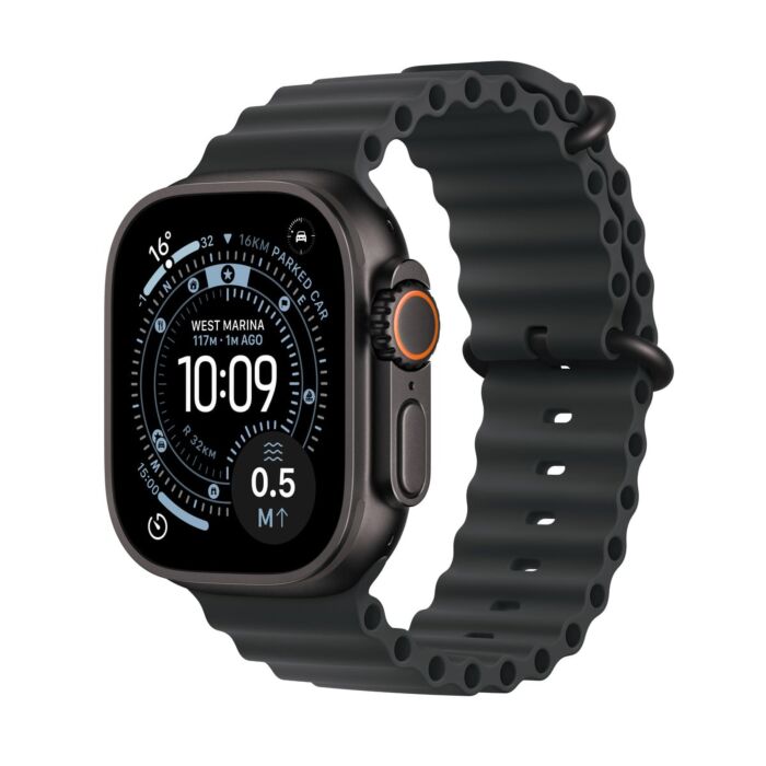 Apple Watch Ultra 3 GPS + Cellular Koperta 49mm z Tytanu w kolorze Czarnym z Paskiem Ocean w kolorze Czarnym - Outlet - MF0J4QR/A/W449 - zdjęcie 1 z 7