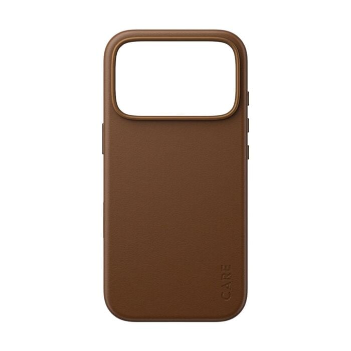 CARE by PanzerGlass Solo Vegan Leather Etui skórzane do iPhone 18 Pro / 17 Pro kompatybilne z MagSafe - Brązowe - PAN001642 - zdjęcie 1 z 3