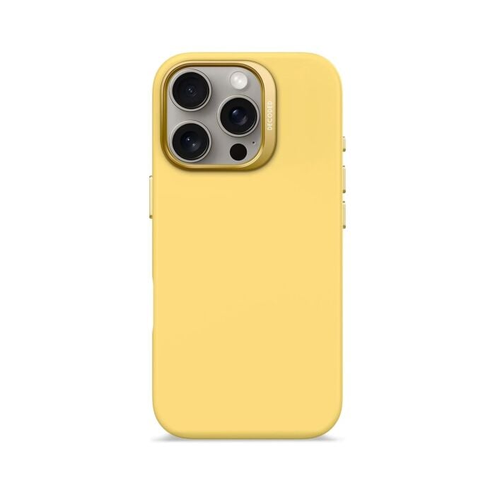 Decoded AntiMicrobial Silicone Backcover Etui silikonowe do iPhone 16 Pro Max kompatybilne z MagSafe - Żółte - DECOD25IPO16PMBCS9PN - zdjęcie 1 z 4