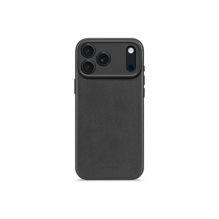 Decoded Leather Backcover Etui skórzane do iPhone 17 Pro Max kompatybilna z MagSafe - Czarne - DECOD26IPO17PMBC1BK - zdjęcie 1 z 7