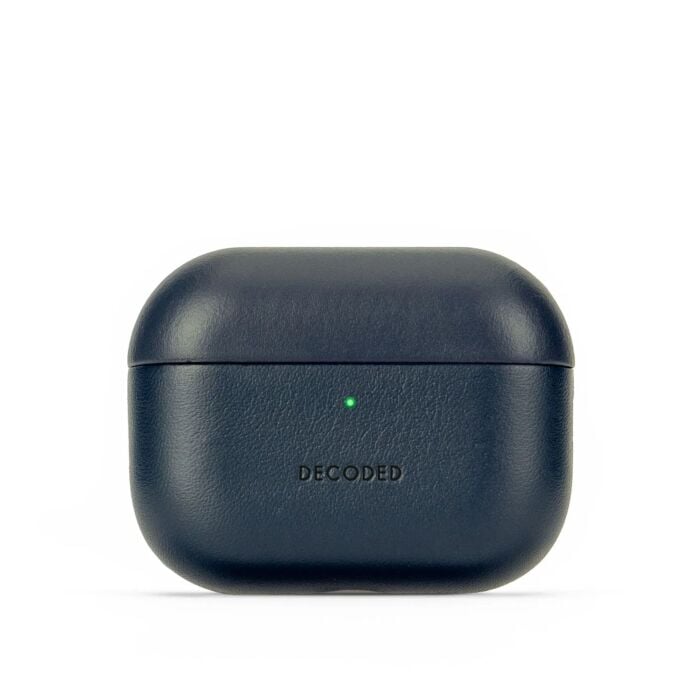 Decoded Leather Case Skórzane etui ochronne do AirPods Pro 3 - Granatowe - DECOD26APP3C2NY - zdjęcie 1 z 6