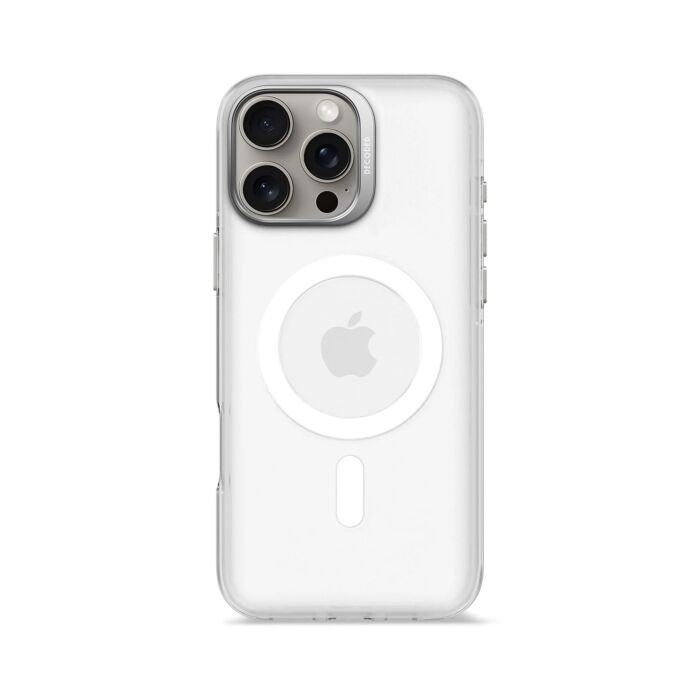 Decoded Recycled Plastic Transparent Backcover Etui do iPhone 16 Pro Max - Przezroczyste (Frosted White) - DECOD25IPO16PMBCT2FE - zdjęcie 1 z 4