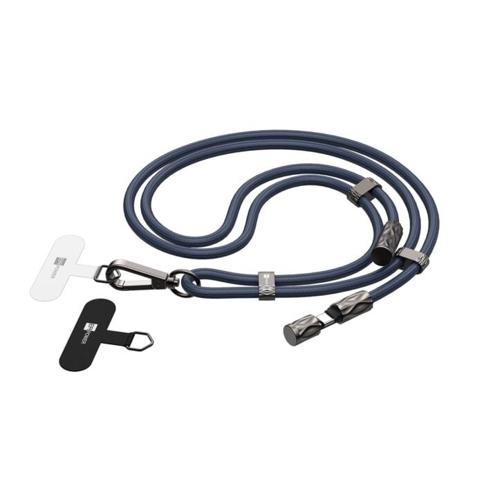 ERPOWER Snake Lanyard Smycz z kablem USB-C do USB-C 240W i blokerem danych 1,5m - Granatowa - ERPWSL-NBL - zdjęcie 1 z 2