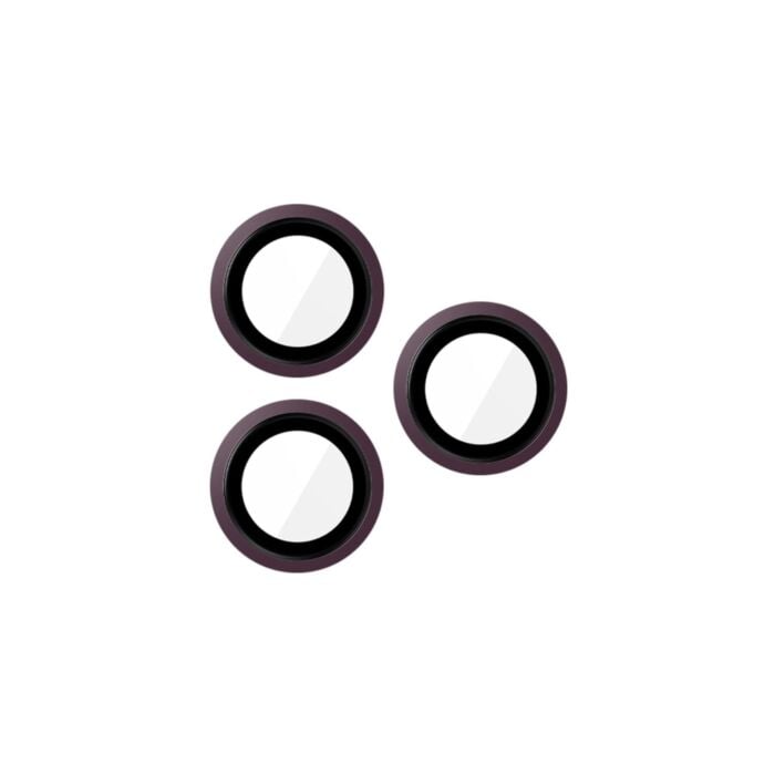 JCPal Preserver Camera Lens Szkło ochronne na aparat do iPhone 18 Pro / 18 Pro Max - Bordowe - JCP4773 - zdjęcie 1 z 4