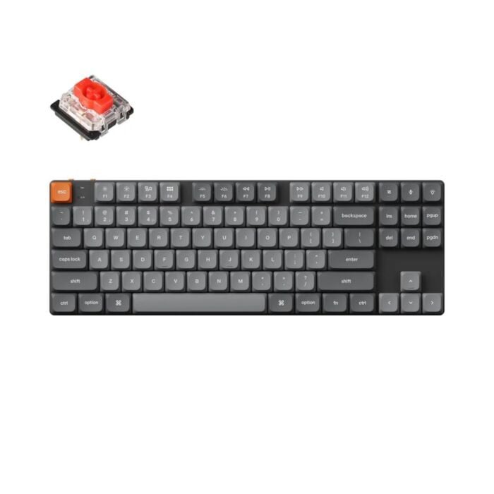 Keychron K0 Max テンキー Red Linearスイッチ Keychron K0 Max QMK カーボンブラック カスタムテンキー ロー