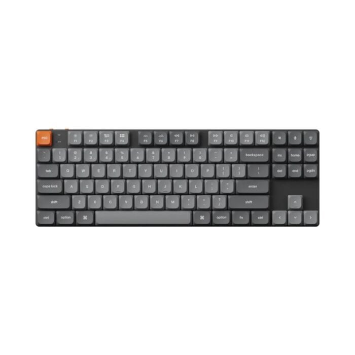 Keychron K1 MAX niskoprofilowa bezprzewodowa klawiatura mechaniczna z podświetleniem RGB Gateron Hot-Swap  Brown Switch - Czarna (Black) - K1M-H3 - zdjęcie 1 z 3