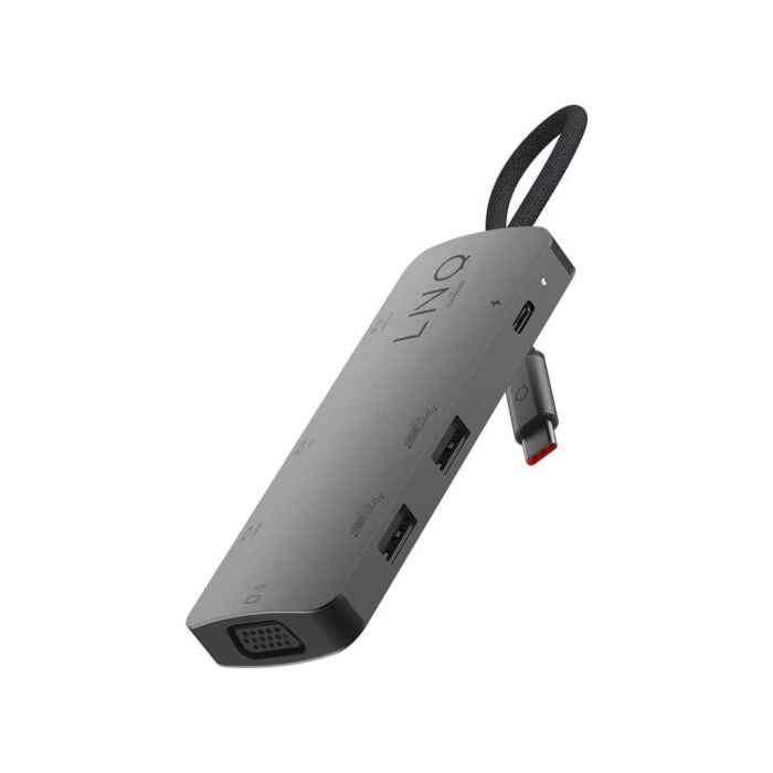 LINQ - Hub 7in1 USB-C HDMI Triple Display MST - Space Gray - LQ48019 - zdjęcie 1 z 7