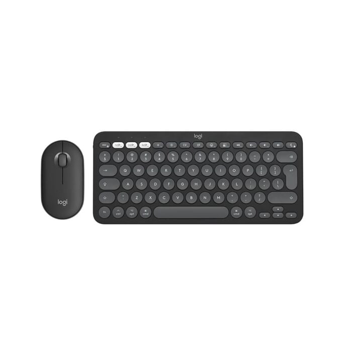 Logitech Zestaw klawiatura i mysz Pebble Combo do Mac - Grafitowy – Outlet - 920-012244/X504 - zdjęcie 1 z 4