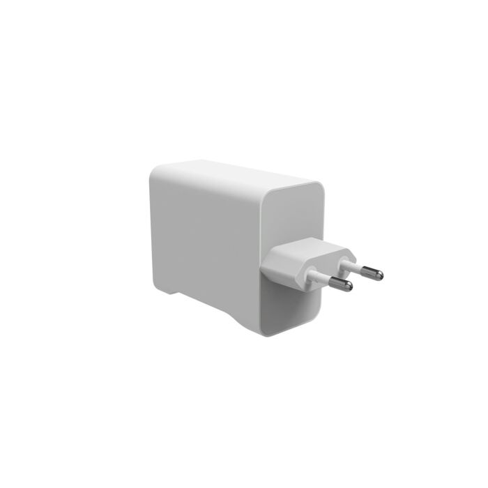 Mophie ROC GaN Ładowarka sieciowa / 2x USB-C / 67W ze zwijanym kablem - Biała - MOP409919994 - zdjęcie 1 z 3