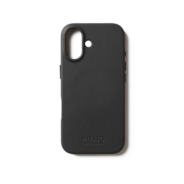Mujjo Leather Case Etui skórzane do iPhone 17 kompatybilne z MagSafe - Czarne - MUJJOCL060BK - zdjęcie 1 z 7