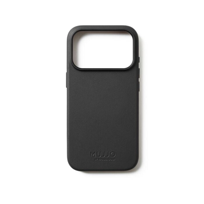 Mujjo Leather Case Etui skórzane do iPhone 17 Pro kompatybilne z MagSafe - Czarne - MUJJOCL061BK - zdjęcie 1 z 7