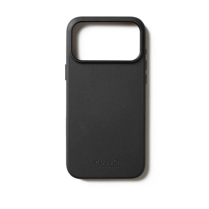 Mujjo Leather Case Etui skórzane do iPhone 17 Pro Max kompatybilne z MagSafe - Czarne - MUJJOCL063BK - zdjęcie 1 z 7