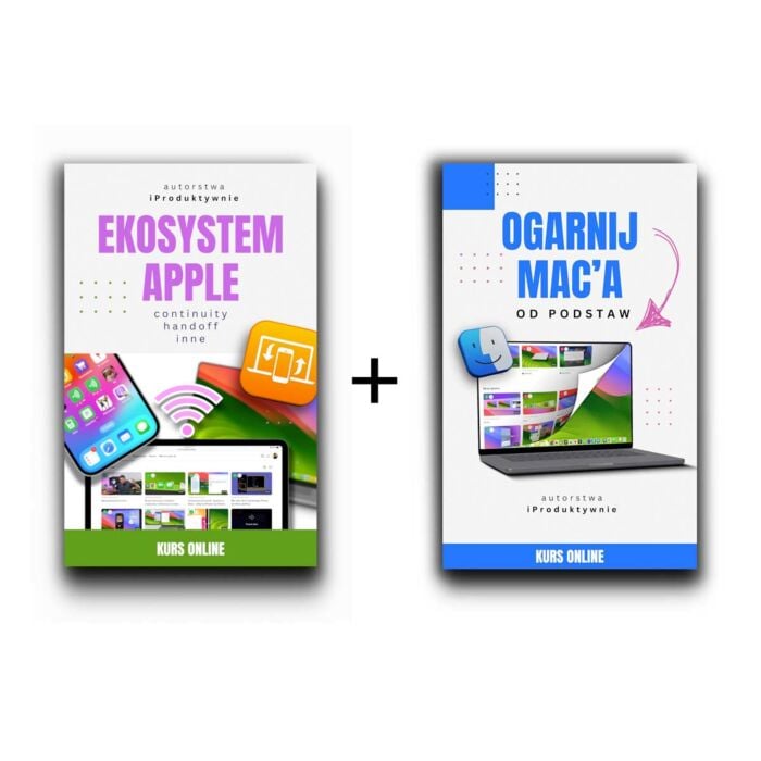 Pakiet kursów "Ekosystem Apple" i "Ogarnij obsługę swojego Maca" - dostęp do kursów przez 2 lata - LN/MACEKO/KURS/2 - zdjęcie 1 z 5