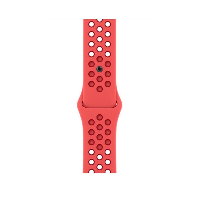Apple Pasek sportowy Nike w kolorze Bright Crimson/Gym Red do Apple Watch do koperty 45 mm - rozmiar uniwersalny - MPHA3ZM/A - zdjęcie 1 z 6