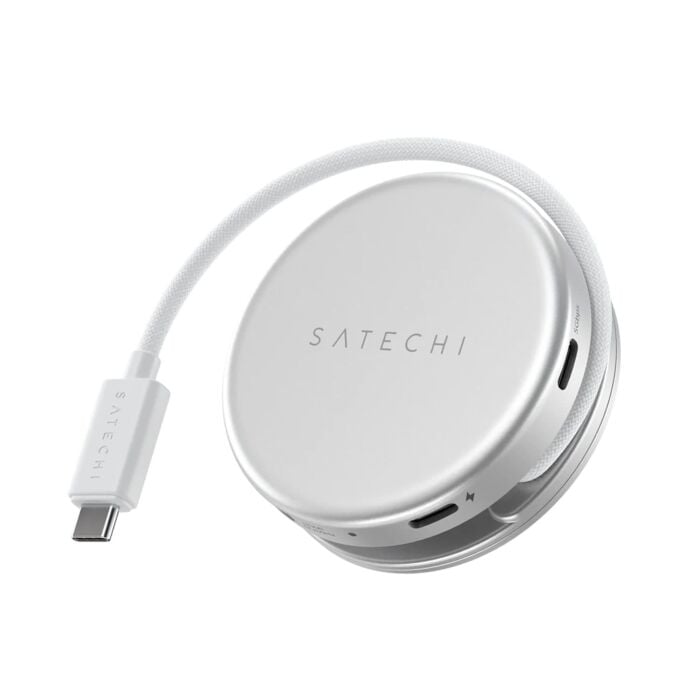 Satechi OntheGo Adapter do urządzeń mobilnych 5w1 (USB-C 5 Gbps / USB-A 5 Gbps / HDMI 4K / czytnik kart SD 104MB/s / USB-C PD passthrough 60W) - Srebrny - ST-POTG5S - zdjęcie 1 z 8
