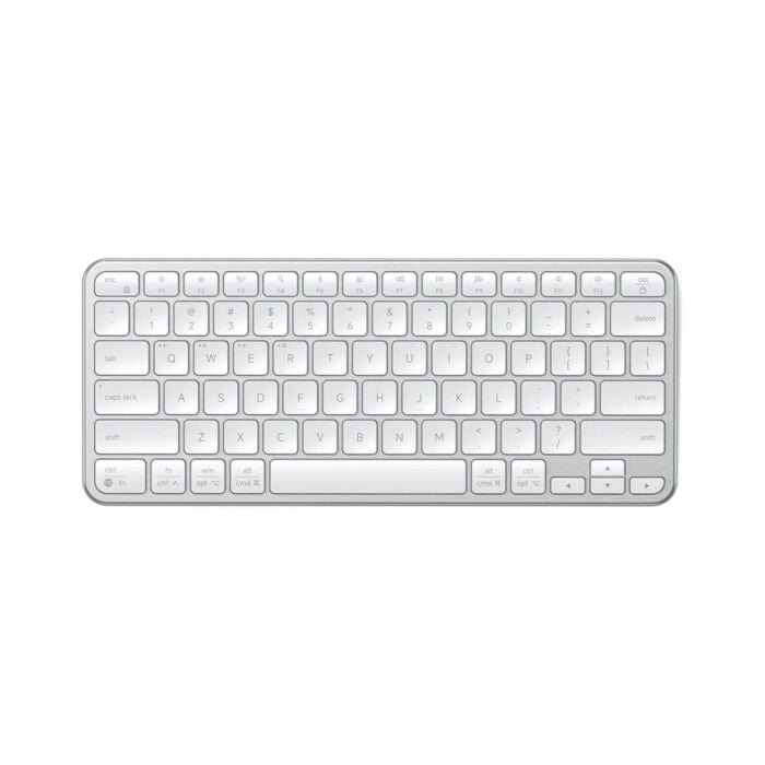 Satechi Slim EX1 Klawiatura Bluetooth do trzech urządzeń z przełącznikiem trybu Mac / Windows - Srebrna - ST-KEX1S-EN - zdjęcie 1 z 5