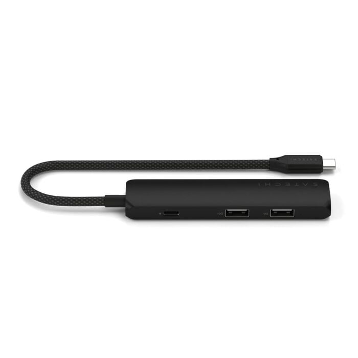 Satechi Slim Multiport Adapter 4K Aluminiowy adapter do urządzeń mobilnych USB-C 4w1 USB-C / 4K HDMI / 2x USB-A - Czarny - ST-P4SK - zdjęcie 1 z 7