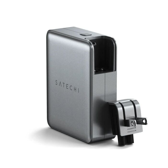 Satechi Travel Charger Ładowarka sieciowa podróżna 4w1 o mocy do 145W  z 4 adapterami do gniazdek US / UK / EU / AS - Gwiezdna szarość - ST-W145GTM - zdjęcie 1 z 5