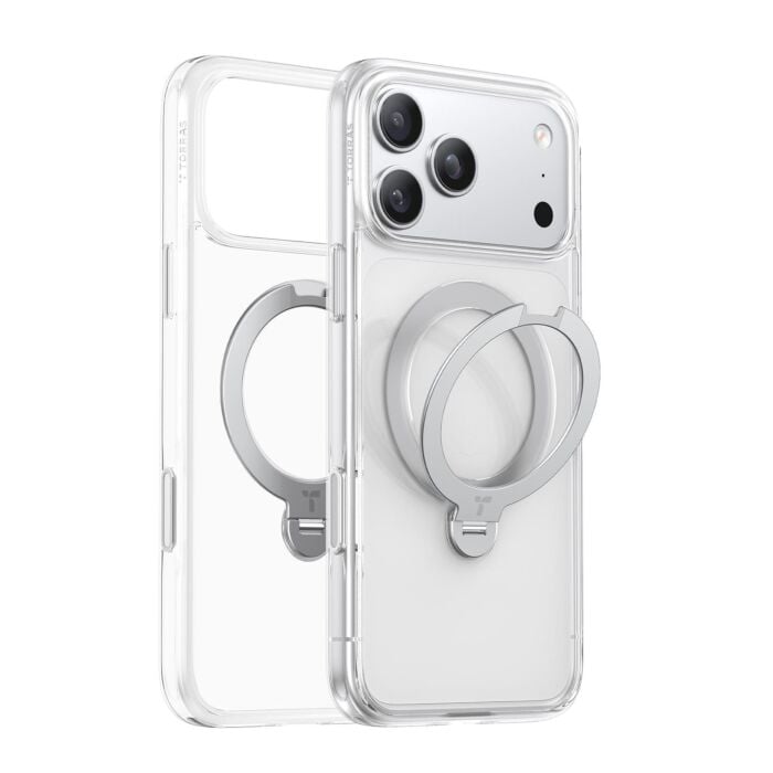 TORRAS Ostand Q3 Spin Etui do iPhone 18 Pro / 17 Pro kompatybilne z MagSafe - Przezroczyste - TORX00RP14718025 - zdjęcie 1 z 4