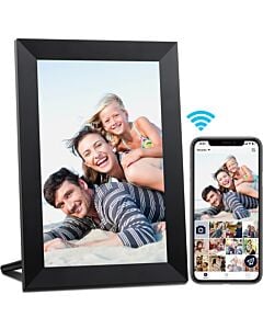 Aeezo Portrait Cyfrowy wyświetlacz zdjęć i filmów 10.1 - Czarny