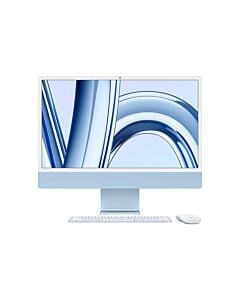 Apple iMac 24 4,5K Retina M3 8-core CPU + 10-core GPU / 16GB / 512GB SSD / Gigabit Ethernet / Niebieski (Blue)
