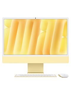 Apple iMac 24" 4,5K Retina M4 8-core CPU + 8-core GPU / 24GB / 256GB / Gigabit Ethernet / Żółty (Yellow)