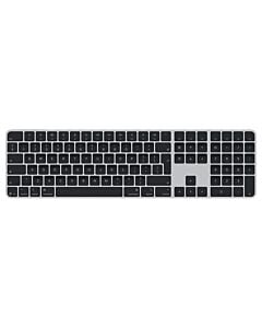 Apple Magic Keyboard Klawiatura z Touch ID i polem numerycznym w kolorze czarnym (USB-C) – układ ISO Angielski (międzynarodowy PL)