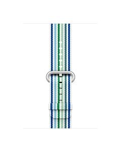 Apple Pasek nylonowy w kolorze niebieskim (prążki) do koperty 42mm / 44mm / 45mm / 46mm / 49mm - rozmiar M/L