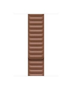 Apple Pasek z karbowanej skóry w kolorze naturalnego brązu do koperty 44mm / 45mm / 46mm / 49mm - rozmiar L