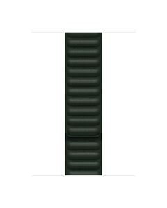 Apple Pasek z karbowanej skóry w kolorze zielonej sekwoi do koperty 44mm / 45mm / 46mm / 49mm - rozmiar L