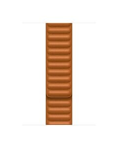 Apple Pasek z karbowanej skóry w kolorze złotawego brązu do koperty 44mm / 45mm / 46mm / 49mm - rozmiar S