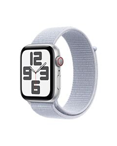 Apple Watch SE GPS + Cellular Koperta 40mm z Aluminium w kolorze Srebrnym z Opaską sportową w kolorze Błękitnego obłoku